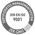 DIN EN ISO 9001 zertifiziert